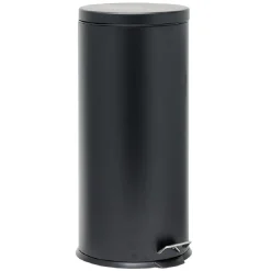 Nettoyage Et Entretien|Gifi Poubelle ronde à pédale métal Noir 30l