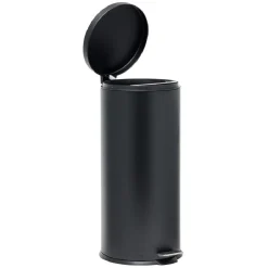 Nettoyage Et Entretien|Gifi Poubelle ronde à pédale métal Noir 30l