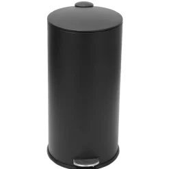 Nettoyage Et Entretien|Gifi Poubelle ronde à pédale noir 27 L
