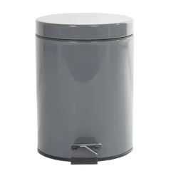 Nettoyage Et Entretien|Gifi Poubelle ronde gris 5 L