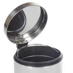 Nettoyage Et Entretien|Gifi Poubelle ronde gris métallisé 5 L