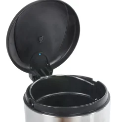 Nettoyage Et Entretien|Gifi Poubelle ronde 3L à pédale métal gris noir