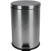 Nettoyage Et Entretien|Gifi Poubelle ronde pédale gris métallisé 20 L
