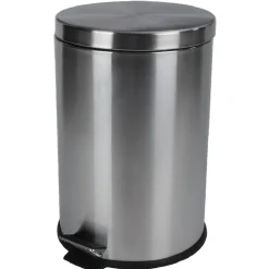 Nettoyage Et Entretien|Gifi Poubelle ronde pédale gris métallisé 20 L