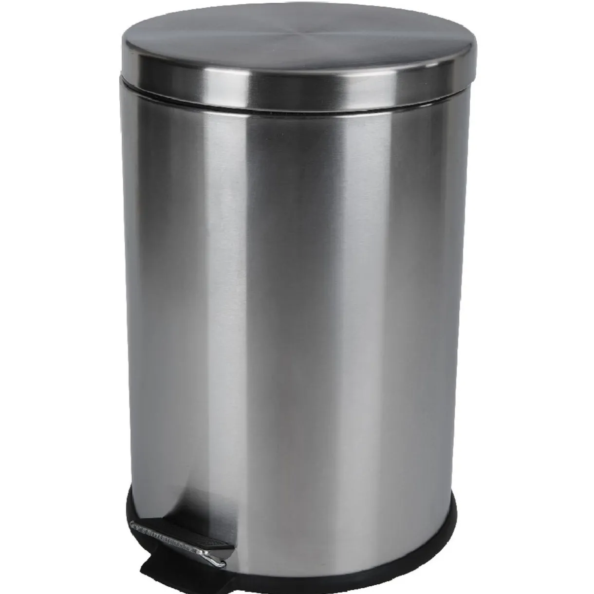 Nettoyage Et Entretien|Gifi Poubelle ronde pédale gris métallisé 20 L