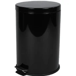 Nettoyage Et Entretien|Gifi Poubelle ronde pédale noir 20 L