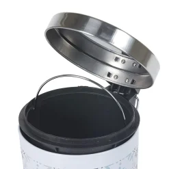 Nettoyage Et Entretien|Gifi Poubelle salle de bain blanche carreau de ciment