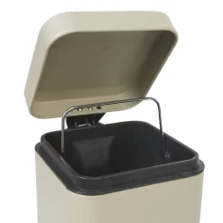 Nettoyage Et Entretien|Gifi Poubelle salle de bain carré taupe 3 L