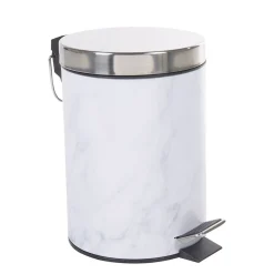 Nettoyage Et Entretien|Gifi Poubelle salle de bain métal imprimé marbre 3L
