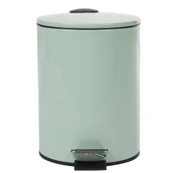 Nettoyage Et Entretien|Gifi Poubelle salle de bain métal uni vert d'eau 3L