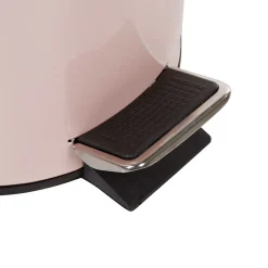 Nettoyage Et Entretien|Gifi Poubelle salle de bain métal uni rose 3L