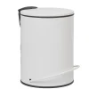 Nettoyage Et Entretien|Gifi Poubelle salle de bain rond blanc 3 L
