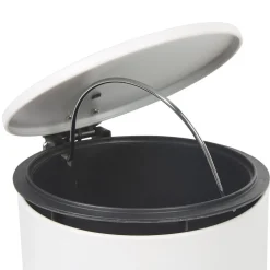 Nettoyage Et Entretien|Gifi Poubelle salle de bain rond blanc 3 L