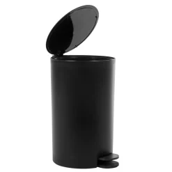 Nettoyage Et Entretien|Gifi Poubelle salle de bain ronde grise