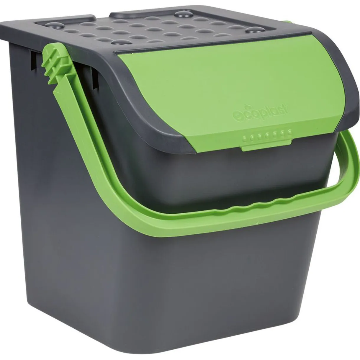 Nettoyage Et Entretien|Gifi Poubelle tri des déchets noir et vert 28 L