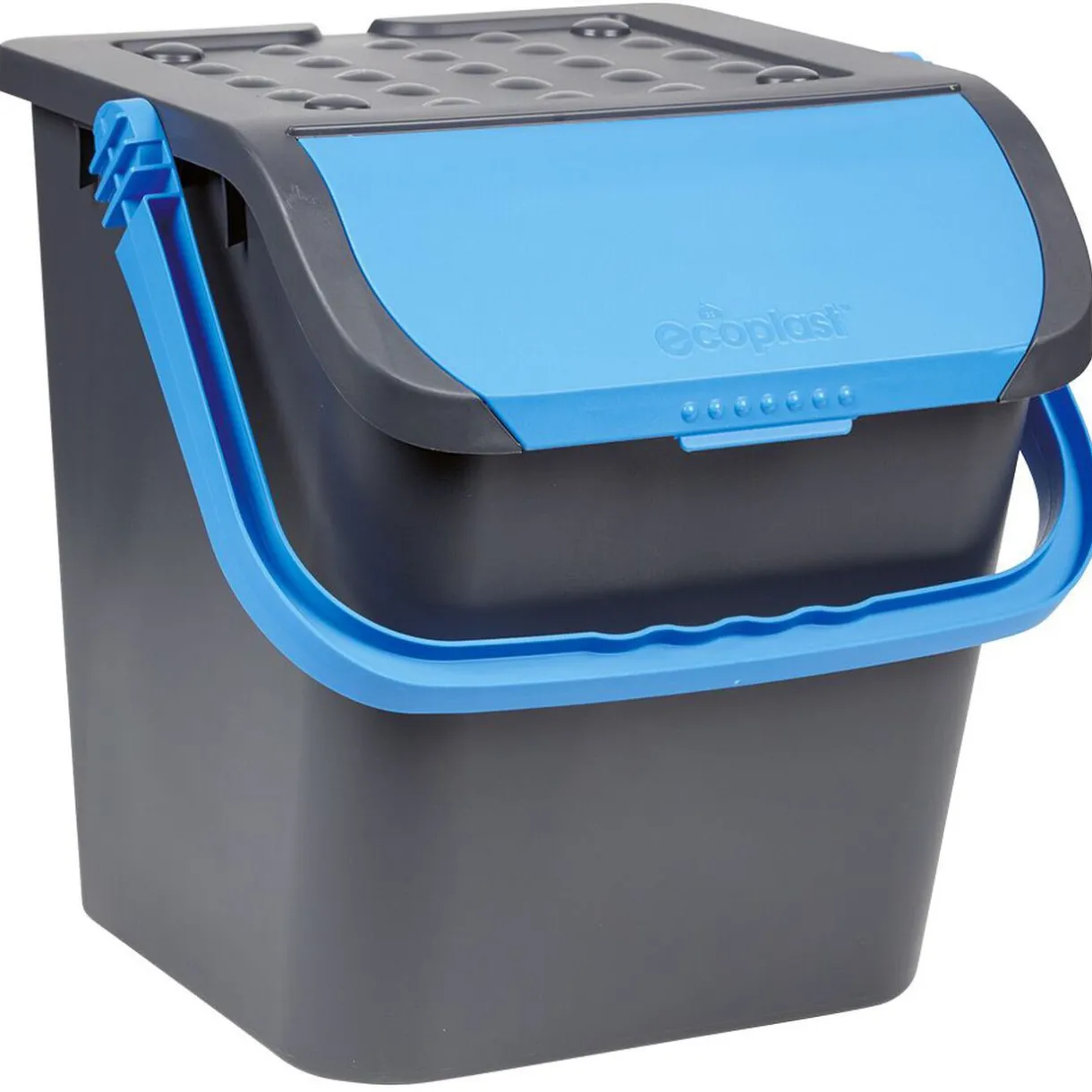 Nettoyage Et Entretien|Gifi Poubelle tri des déchets noir et bleu 28 L