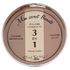 Outlet Gifi Poudrier 3 teintes secret de beauté