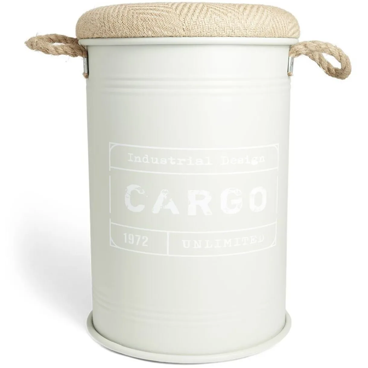 Rangement|Gifi Pouf coffre de rangement moyen modèle Ø34xH49,5cm vert