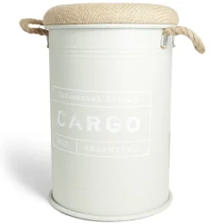 Rangement|Gifi Pouf coffre de rangement moyen modèle Ø34xH49,5cm vert