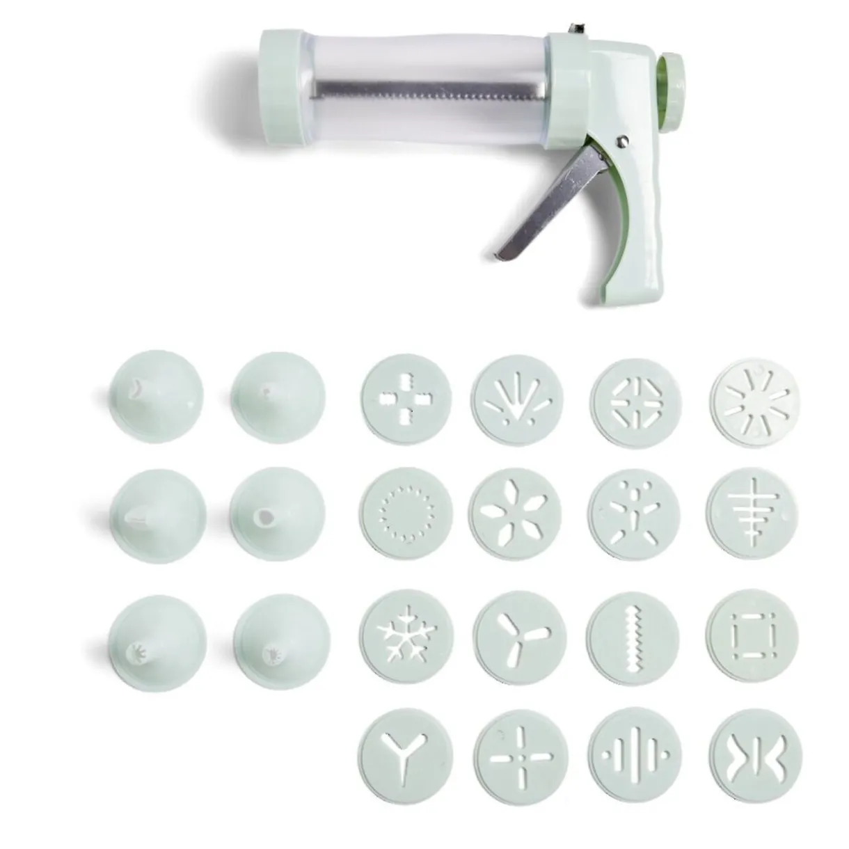 Presse à biscuits sucrés/salés 16 disques et 6 douilles^Gifi Clearance