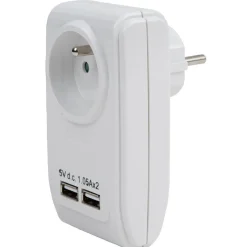 Hot Gifi Prise chargeur 1x 230V et 2 ports USB