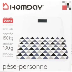 Discount Gifi Pèse personne motifs géométriques