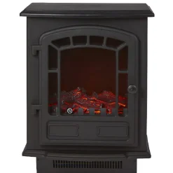 Gifi Radiateur effet cheminée décorative noire