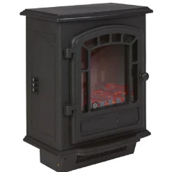 Gifi Radiateur effet cheminée décorative noire