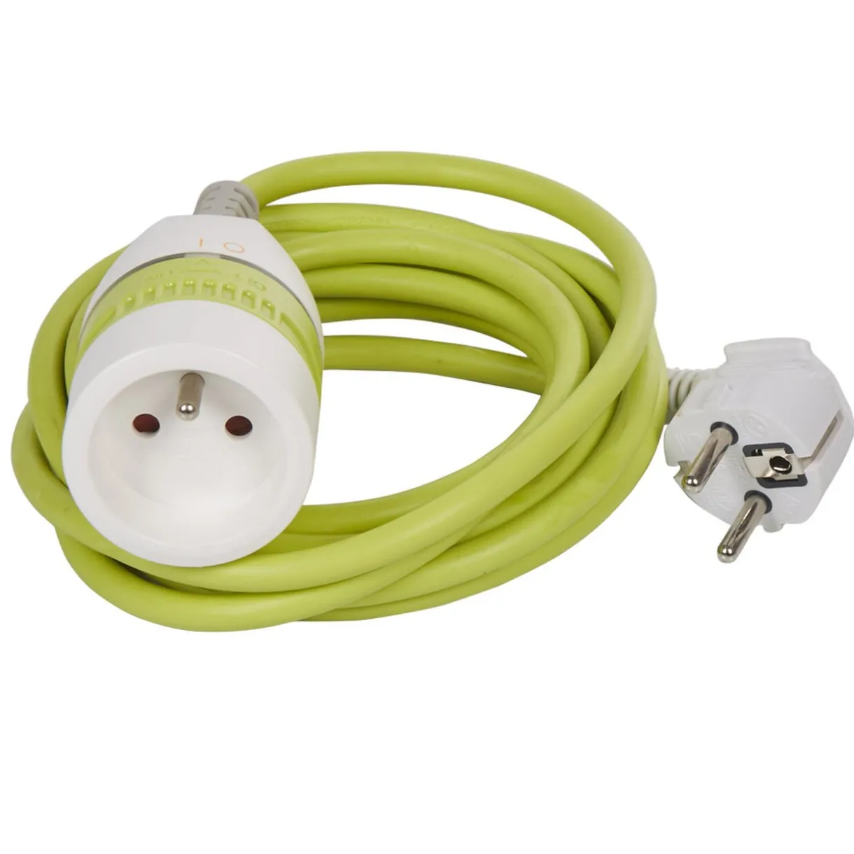 Discount Gifi Rallonge 3 m interrupteur switch vert