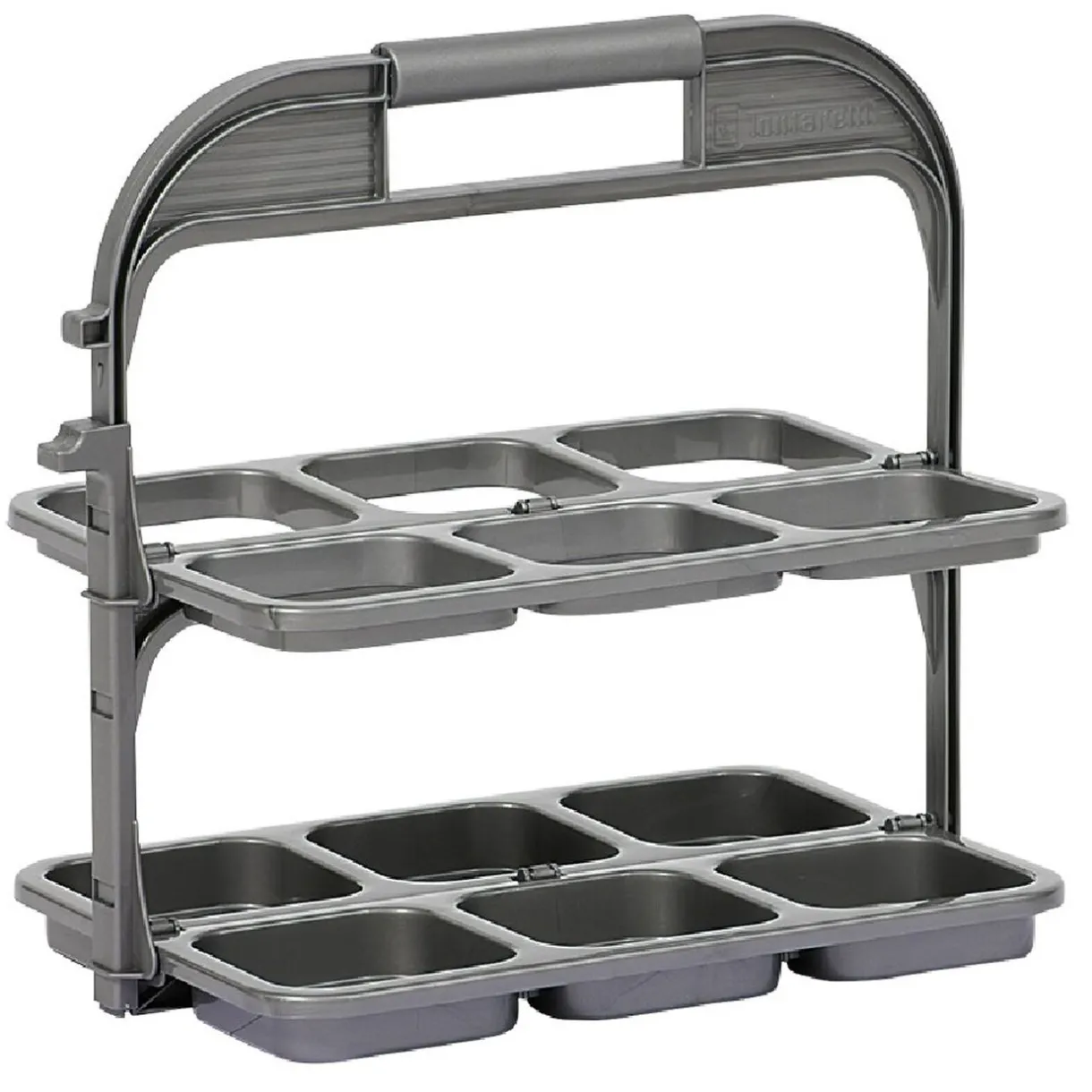 Range bouteille pliable gris 6 emplacements^Gifi Sale