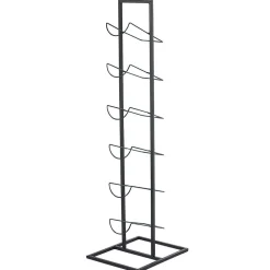 Range bouteilles 6 compartiments métal noir^Gifi Sale