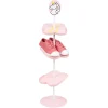 Rangement|Gifi Range chaussure licorne 3 paires 3 niveaux rose et blanc