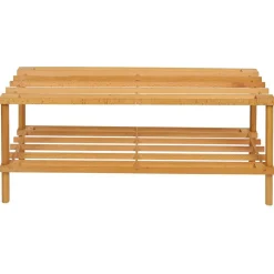Rangement|Gifi Range chaussures 2 niveaux bois 74xH29x26cm