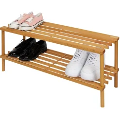 Rangement|Gifi Range chaussures 2 niveaux bois 74xH29x26cm
