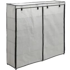 Rangement|Gifi Range chaussures 30 paires en toile gris clair