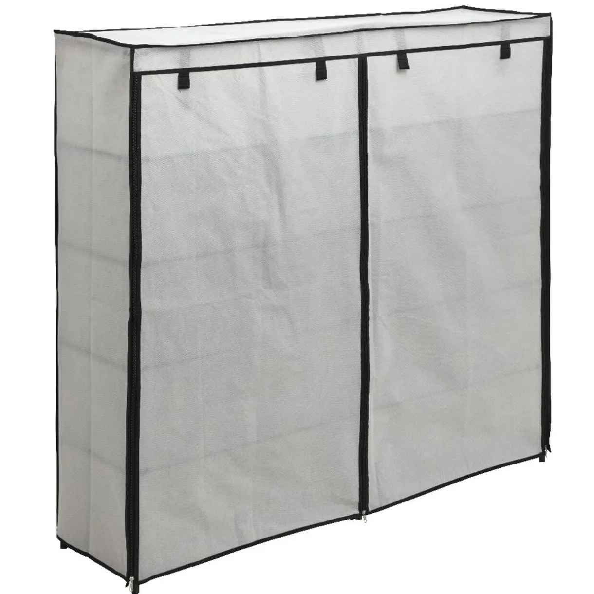 Rangement|Gifi Range chaussures 30 paires en toile gris clair