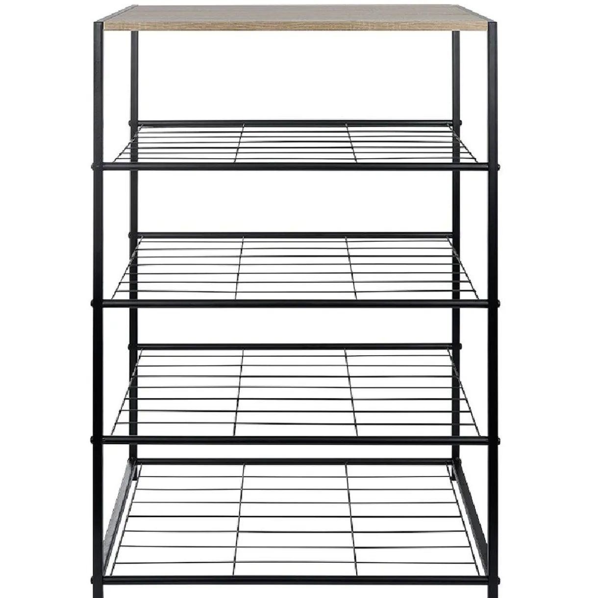 Rangement|Gifi Range chaussures 5 étagères noir naturel