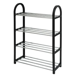 Rangement|Gifi Range chaussures 4 étagères noir L48xl19xH64cm