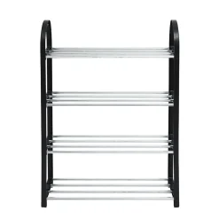 Rangement|Gifi Range chaussures 4 étagères noir L48xl19xH64cm