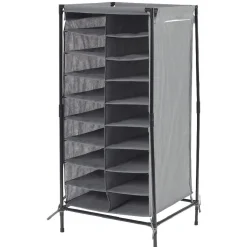 Rangement|Gifi Range chaussures gris 18 paires