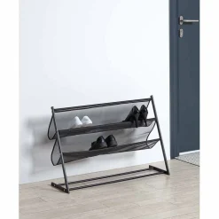 Rangement|Gifi Range chaussures loft 9 paires métal noir