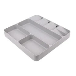 Range couvert 8 compartiments gris^Gifi