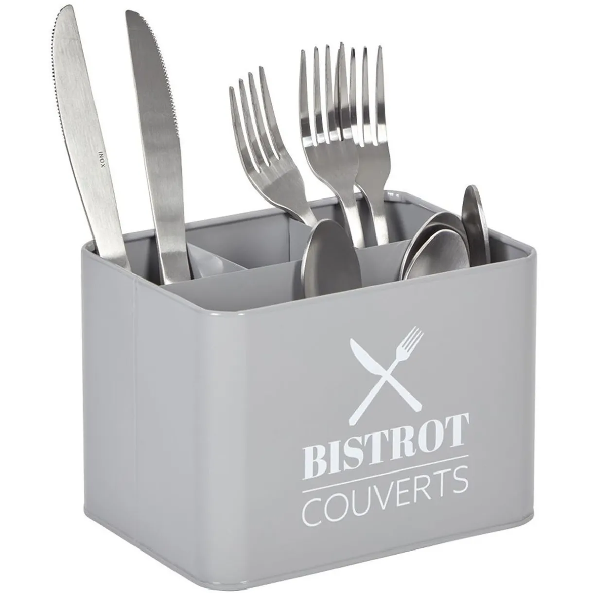 Range couvert BISTROT en métal gris^Gifi Hot