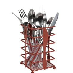 Range couvert métal design cuillère fourchette couteau 10x10xH16,5cm^Gifi Online