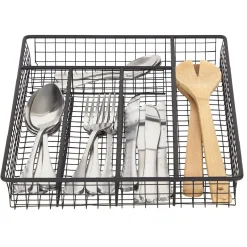 Range couvert pour tiroir grillage en fer noir^Gifi Discount