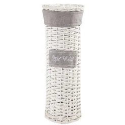 Rangement|Gifi Range papier toilettes osier blanc et beige