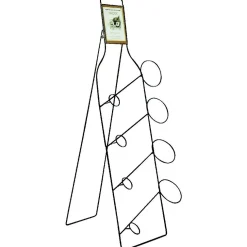 Range-bouteille noir 4 bouteilles^Gifi Online