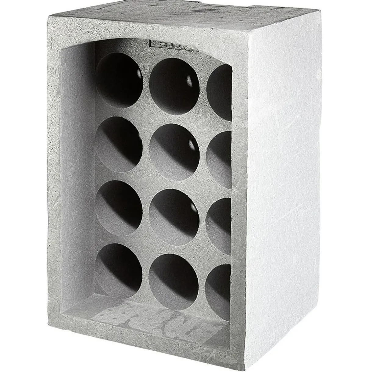 Range-bouteilles 12 emplacements gris^Gifi Online