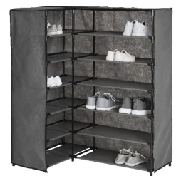 Rangement|Gifi Range-chaussures d'angle gris