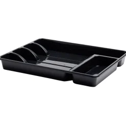 Range-couverts plastique noir^Gifi